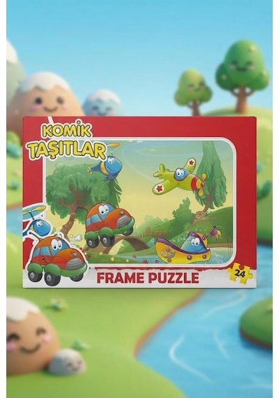 Eğitici Öğterici Ve Eğlenceli 4'lü Frame Yapboz Hikayeli Ve Bul-tak Oyun Seti 4lü Çok Renkli