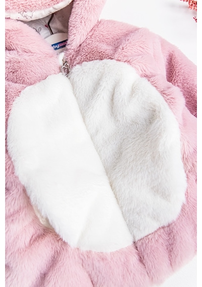 Baby&Kids Tavşan Kulaklı Welsoft Peluş Kız Çocuk Mont (538582909)