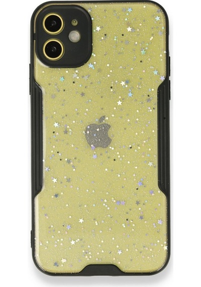 Nettech Apple Uyumlu  iPhone 11 Platin Simli Arka Koruma Kılıf