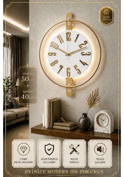 Pey Aksesuar Metal Saat 40 X 50 Cm Ahşap Ve Işığın Muhteşem Uyumu Duvar Saati Dekoratif Ahşap-m54-siyah-siyah-dikkat -akça-gold Pey Aksesuar Metal Saat 40 X 50 Cm Ahşap Ve Işığın Muhteşem Uyumu Duvar Saati Dekoratif Ahşap-m54-siyah-siyah-dikkat -akça-gold