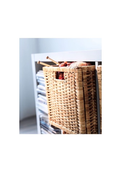Ikea Branäs Sepet, Rattan, 32x34x32 Cm