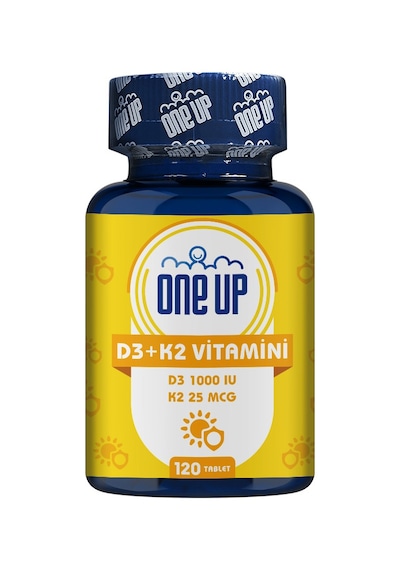 One Up D3 + K2 Vitamini 120 Tablet Aromasız