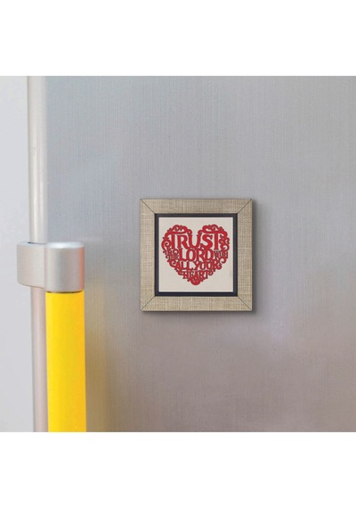Özdeyişler 3:5-6 Baskılı Mdf Magnet 7x7 376