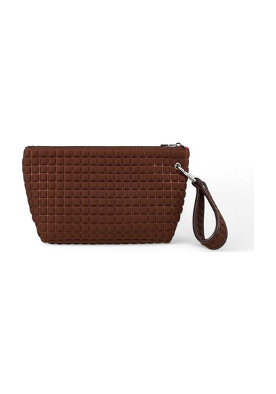 Bilik Deri Scuba Kadın Portföy & Clutch Çanta Yeliz Kahve