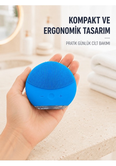 Mi Silikon Yüz Temizleme Cihazı Su Geçirmez Titreşimli Yüz Bakım Fırçası