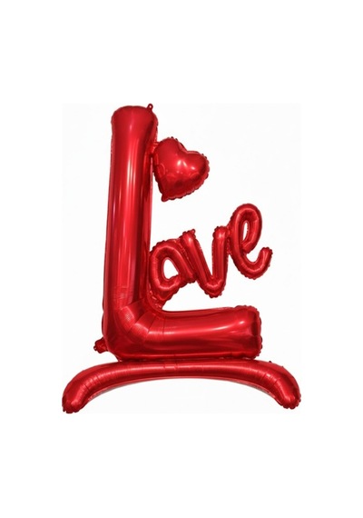 Hediyelik Love Yazılı Balon Kırmızı 107x76cm 3+ Yaş