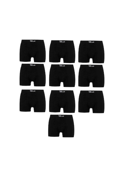 Kyc Shopping Likralı Premium 1.Kalite 10'lu Pamuklu Penye Esnek Kumaş Erkek Boxer Siyah