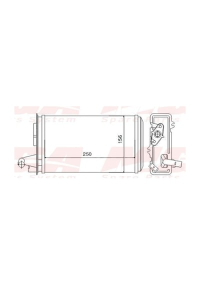 Kalorifer Radyatoru Mekanik Fiat : Tempra Tipo 250x158x42 - Mga-81400
