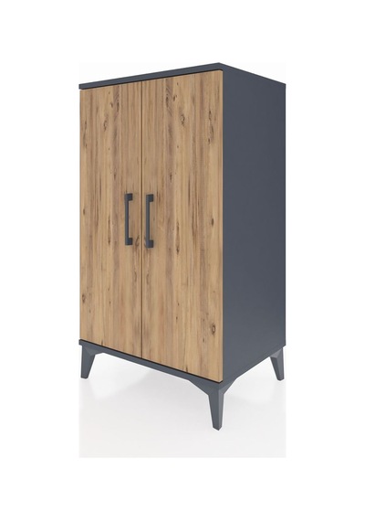 Hyperion Komodin 2 Kapaklı 60x44x106 Antrasit-çam Antrasit