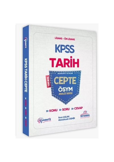 2026 Kpss Tarih Cepte Konu-soru-cevap Ösym Analiz Serisi