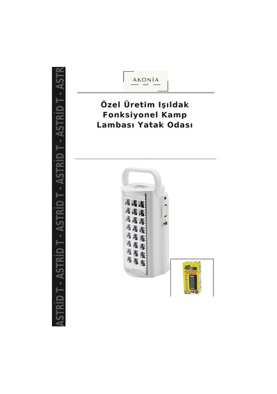 Özel Üretim Işıldak Fonksiyonel Kamp Lambası Yatak Odası