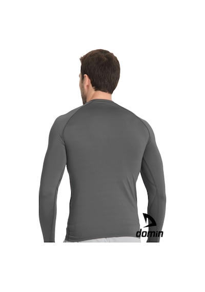 Hnc Sport Erkek Uzun Kol Antrasite Fit Compression Spor Body Tshirt Antrasit