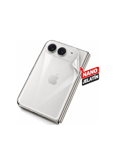 İphone Duo Uyumlu Ön Arka Tam Kaplama Body Ultra Şeffaf Nano Jelatin Ekran Koruyucu