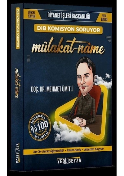 2024 Dib Mülakt Kitabı Mülakatname / Doç. Dr. Mehmet Ümitli