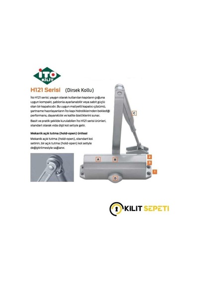 İto H121 Kapı Hidroliği Dirsek Kollu-320