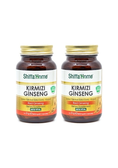 Aksu Vital Shiffa Home Kırmızı Ginseng Kapsül 850 Mg 60 Kapsül 2 Adet