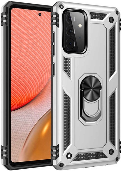Samsung Uyumlu Galaxy A72 Kılıf Zore Vega Kapak Gri