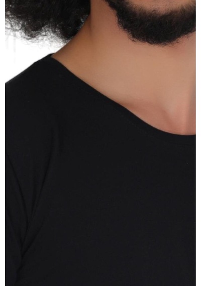 Cnt Erkek 3'lü Slim Fit Bisiklet Yaka Kısa Kollu Tişört Siyah Siyah