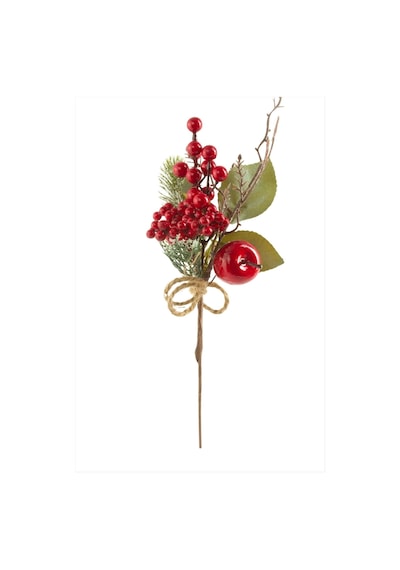 Elma Yapraklı Kokina Yılbaşı Süsü 29 Cm 1
