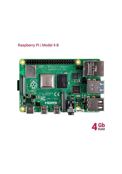 Rakunrobotik Raspberry Pi 4 4Gb