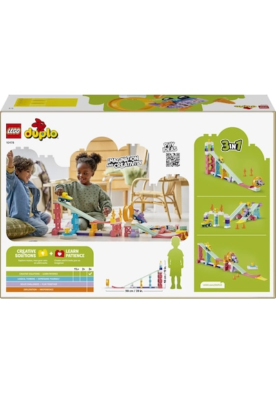 LEGO® DUPLO® Kasabası 3’ü 1 Arada Araçlarla Yaratıcı Rampalar 10478 - 3+ için Aksesuarlar İçeren Eğitici Oyuncak Yapım Seti (111P)