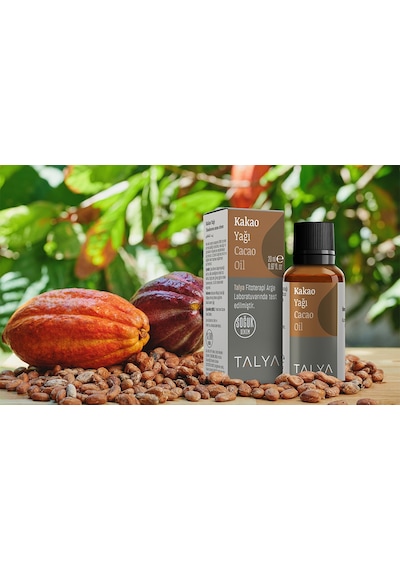 Talya Soğuk Sıkım %100 Saf ve Doğal Bronzluk Kakao Yağı 20 ML