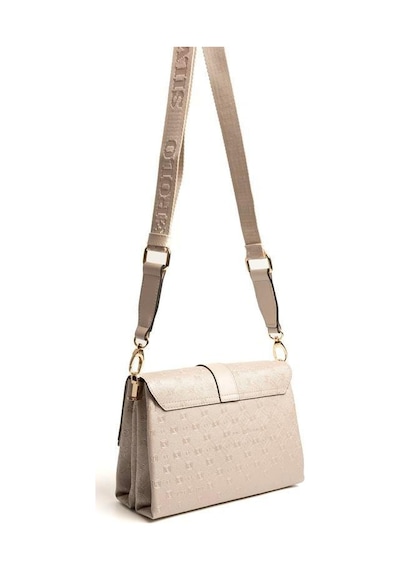 Silver Polo Sp1009 Kadın Çapraz Çanta Logolu Bej-s.bej