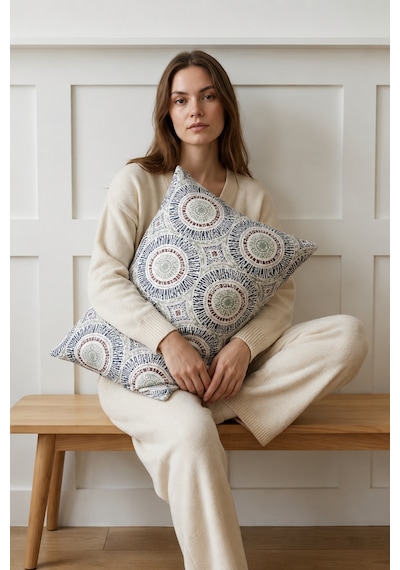 Cotton Collection Ranforce 2'li Yastık Kılıfı Lunera Çok Renkli