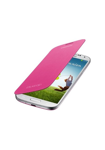 Galaxy S4 İ9500 İle Uyumlu Flip Cover Kılıf Pembe Ef-fı950bpegww