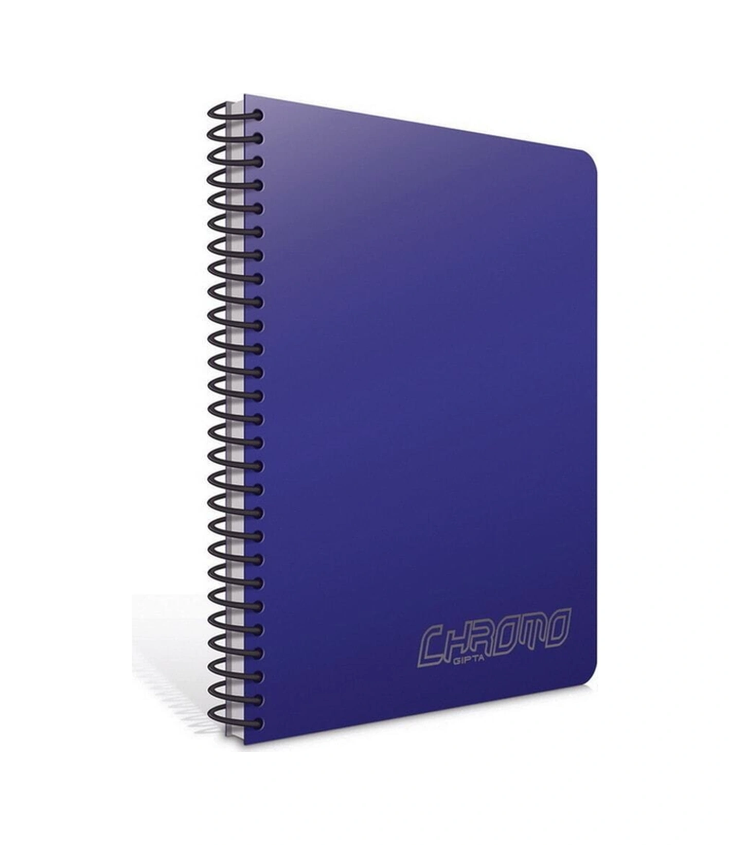 Chromo A5 80 Yaprak Plastik Kapak Spiralli Defter 1980 Çizgisiz Lacivert