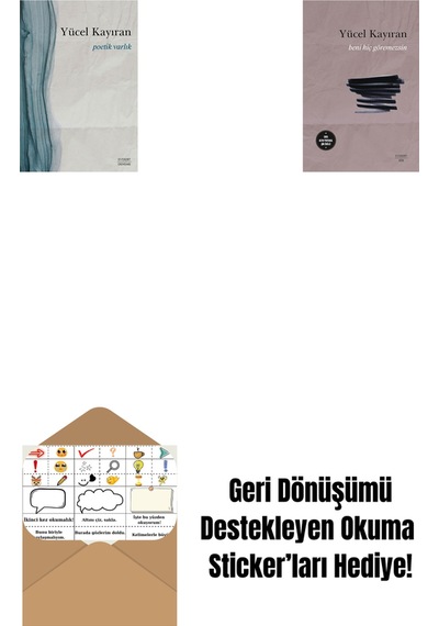 Poetik Varlık + Beni Hiç Göremezsin + Okuma Sticker'ları