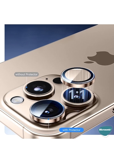 Microsonic Apple Uyumlu iPhone 17 Air Tekli Kamera Lens Koruma Camı Gümüş