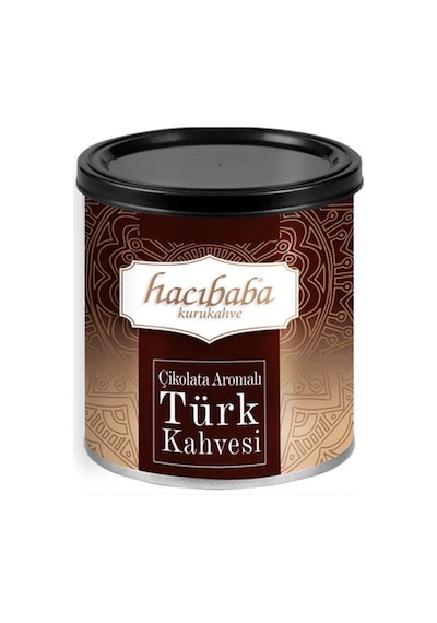 Hacıbaba Çikolata Aromalı Türk Kahvesi Teneke Kutu 100 Gr Öğütülmüş
