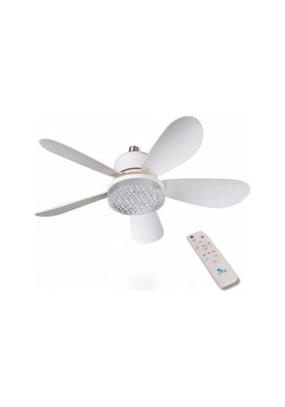 Rbr Tavan Vantilatörlü Led Ampul Kristal Fan Led Ampul 3 Renk