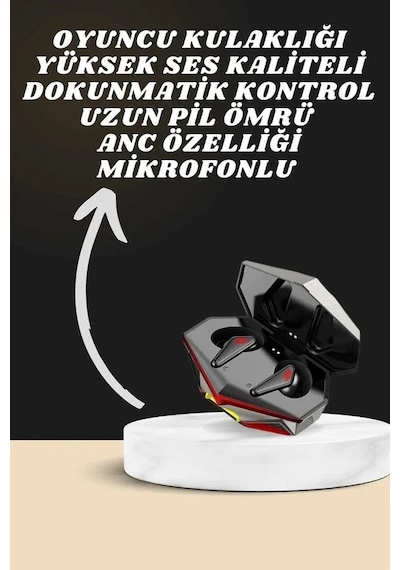 7 Kordonlu Akıllı Saat Ve Oyuncu Kulaklığı Bluetooth Bağlantılı Android Ve İos Uyumlu