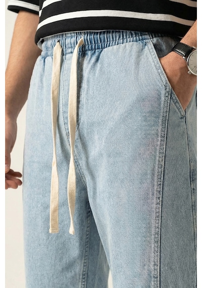 Bigdart Erkek Rahat Kesim Baggy Jean Pantolon 30074 - Mavi