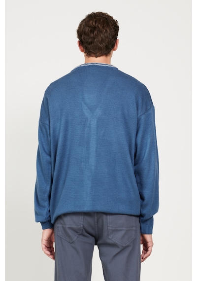 AC&Co / Altınyıldız Classics Erkek Indıgo-grı Melanj Standart Fit Normal Kesim V Yaka Triko Hırka İndigo - Gri Melanj AC&Co / Altınyıldız Classics Erkek Indıgo-grı Melanj Standart Fit Normal Kesim V Yaka Triko Hırka İndigo - Gri Melanj
