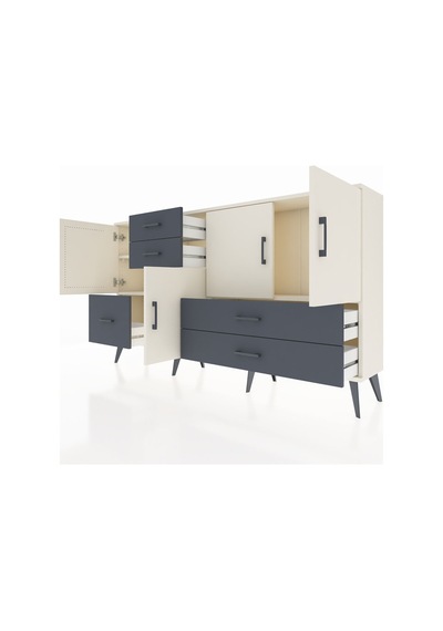 Arges Konsol 4 Raflı 5 Çekmeceli 4 Kapaklı 176x30x99 Aytaşı-aytaşı/antrasit Aytası/antrasıt - Aytası Arges Konsol 4 Raflı 5 Çekmeceli 4 Kapaklı 176x30x99 Aytaşı-aytaşı/antrasit Aytası/antrasıt - Aytası