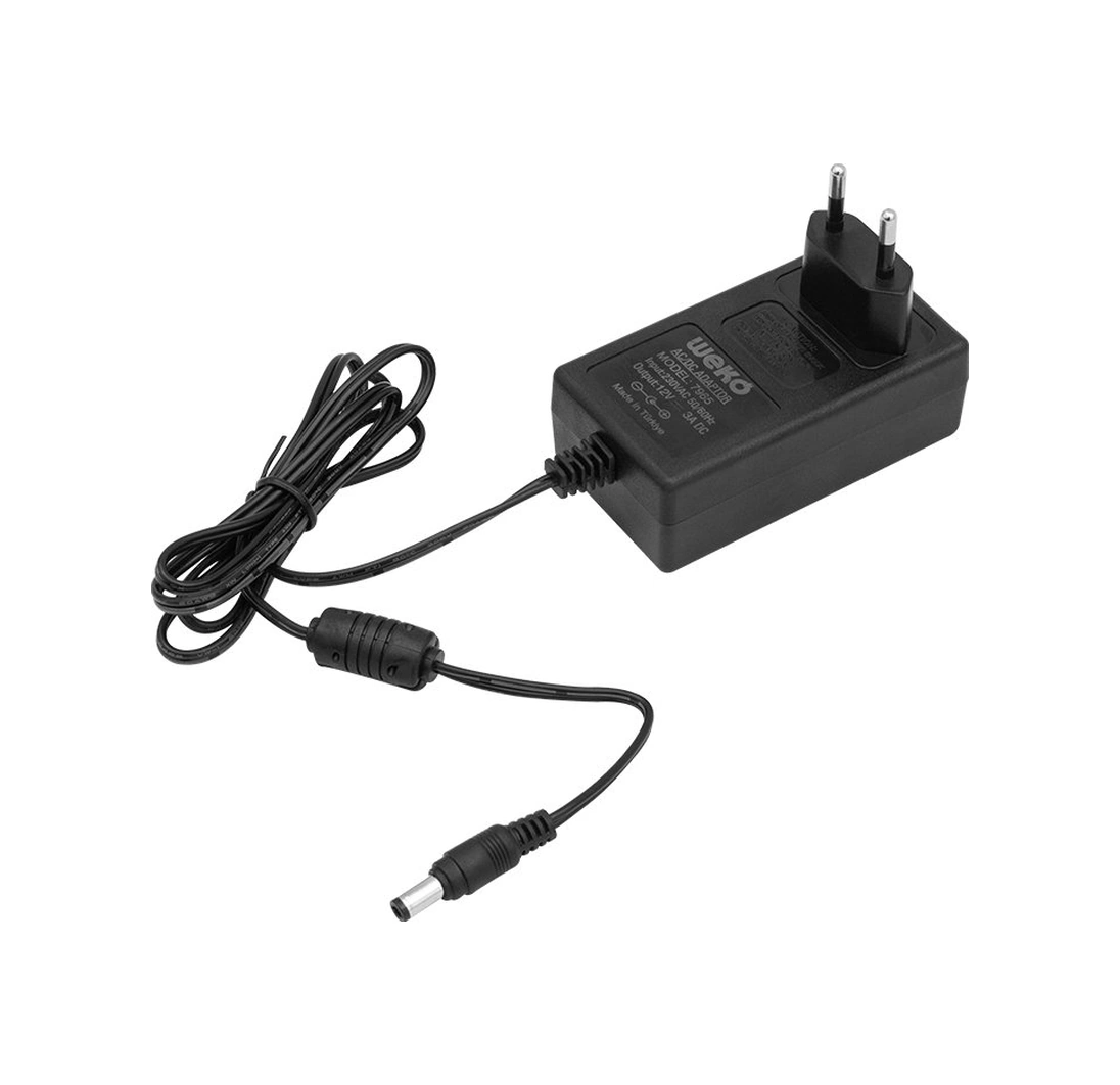 Weko 12 Volt - 3 Amper - 36 Watt 5.5 2.5 Uçlu Plastik Kasa Priz T