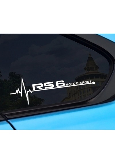 Audi Rs6 İçin Uyumlu Aksesuar Oto Yan Cam Sticker 20 7 Cm