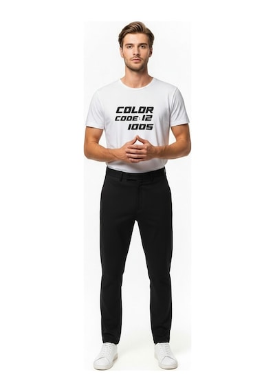 Maximodena Erkek Typography Color Code Baskılı Minimal T-shirt Çok Renkli
