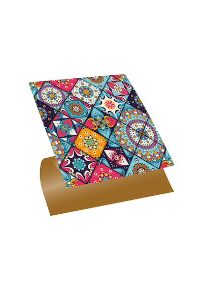 Tink Kendinden Yapışkanlı Pembe Karo Desenli Pvc Karo 30x30 Cm