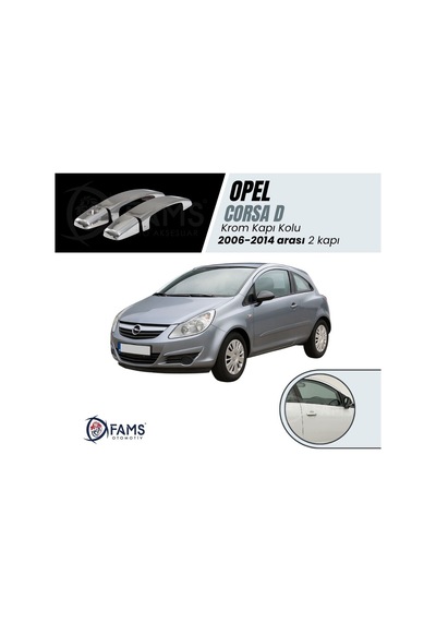 Opel Corsa D Krom Kapı Kolu 2 Kapı 2007-2014 Arası P. Çelik