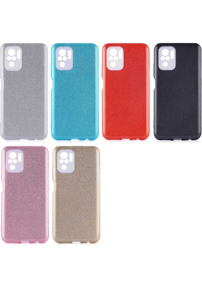 Xiaomi Poco M5S Kilif Zore Shining Simli Silikon Kilif 559369677