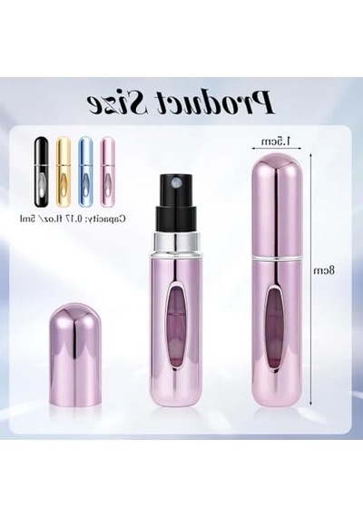 4 Adet 5 Ml Seyahat Parfüm Spreyi, Doldurulabilir Mini Şişe