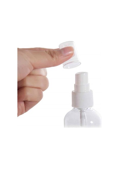 Güvenç Ambalaj 5 Adet - 50 ml Sprey Kapaklı Dezenfektan ve Kolonya Boş Şişesi