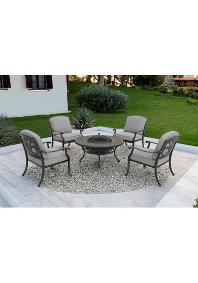 Elızabeth Barbecue Set Siyah