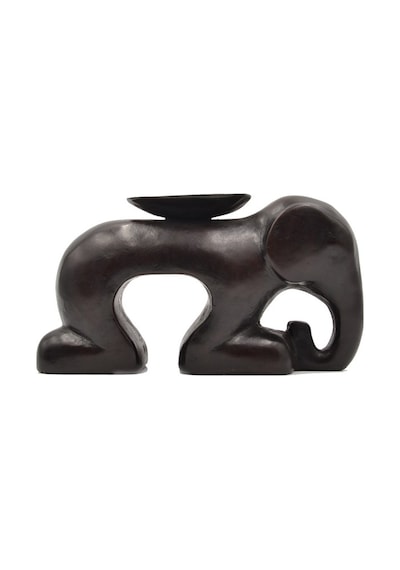 Yere Çökmüş Fil Tealight Mumluk 16 CM