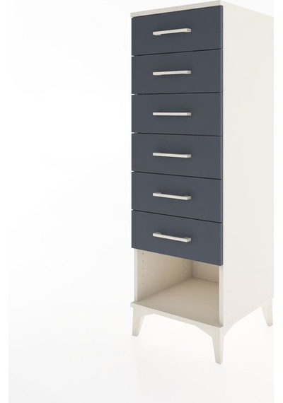 Hyperion Dolap 6 Çekmeceli 44x44x134 Aytaşı-antrasit Aytaşı Hyperion Dolap 6 Çekmeceli 44x44x134 Aytaşı-antrasit Aytaşı