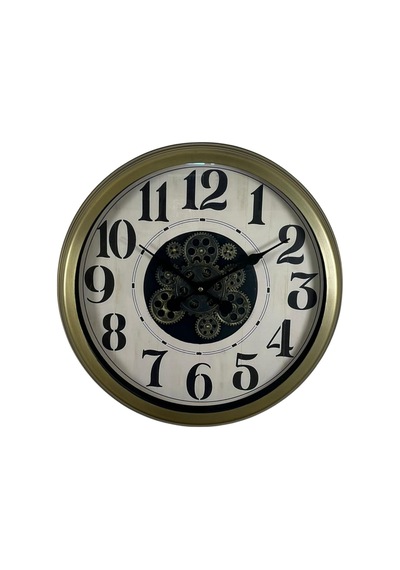 Retro Prime Classic 60 Cm Çarklı Duvar Saati Eskitme